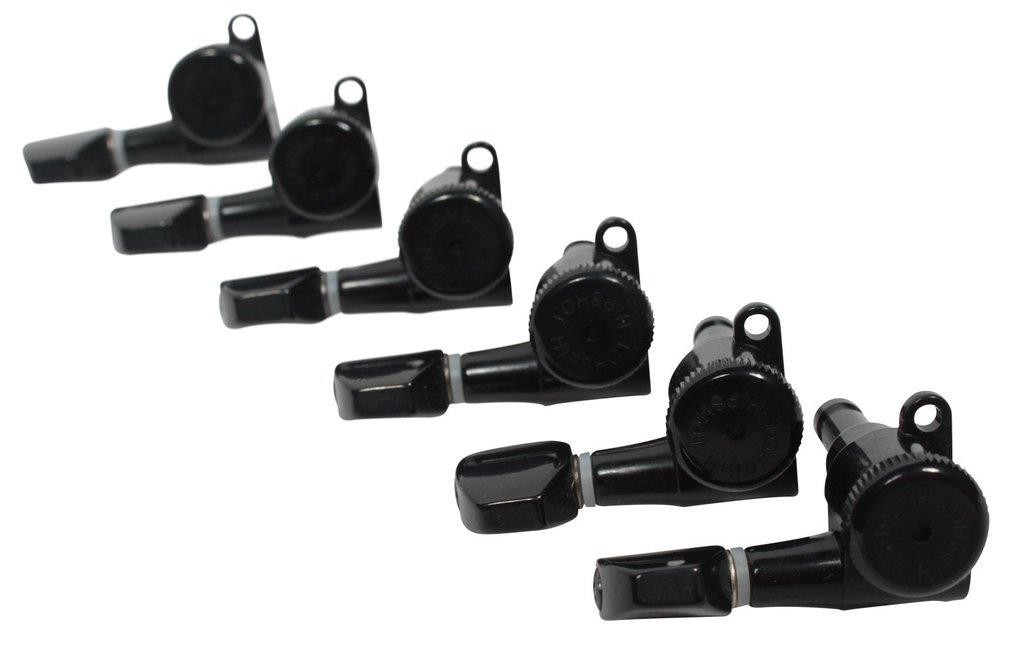 Hipshot® Black 6 Inline Non-Stag Enclosed Grip-lock Tuners~UMP Kit~10mm ...