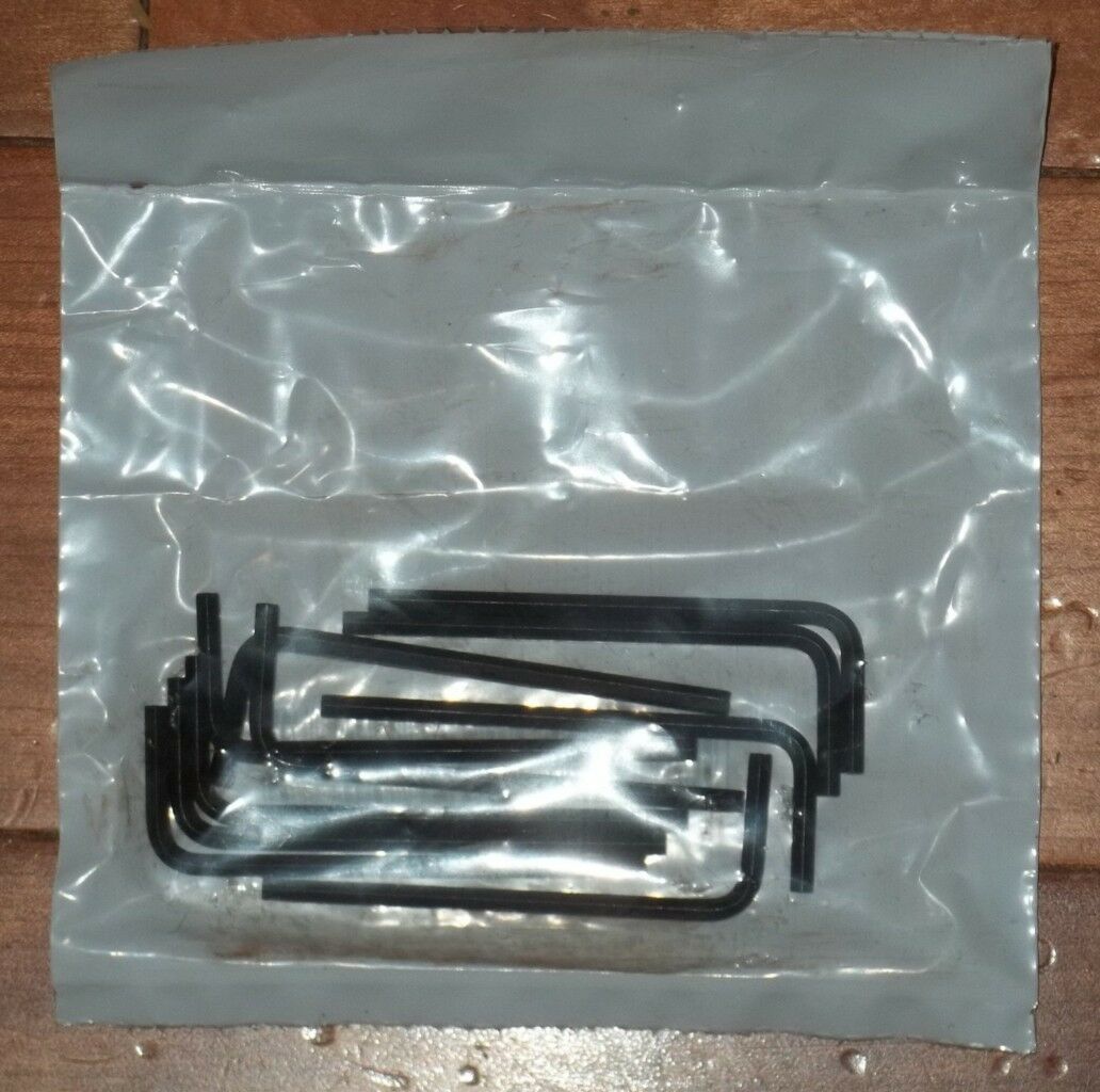 Hex Key-Allen Wrench 0.050 in Black Oxide Short Arm Pack Of 10 Eklind Brand New 